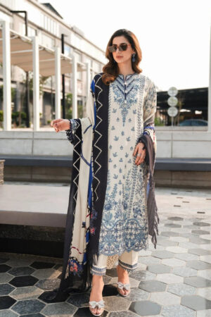 Elaf 3PC Unstitched Luxury Lawn Heavy Embroidered Suit